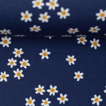 Baumwoll-Jersey Choose Happy Jersey by Käselotti, Blümchen, blau